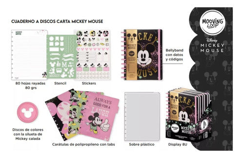 CUADERNO DE DISCOS MICKEY MOOVING LOOP