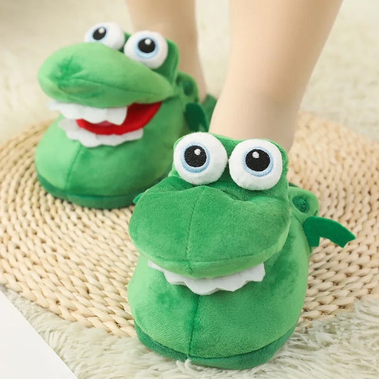 PANTUFLA INTERACTIVA COCODRILO