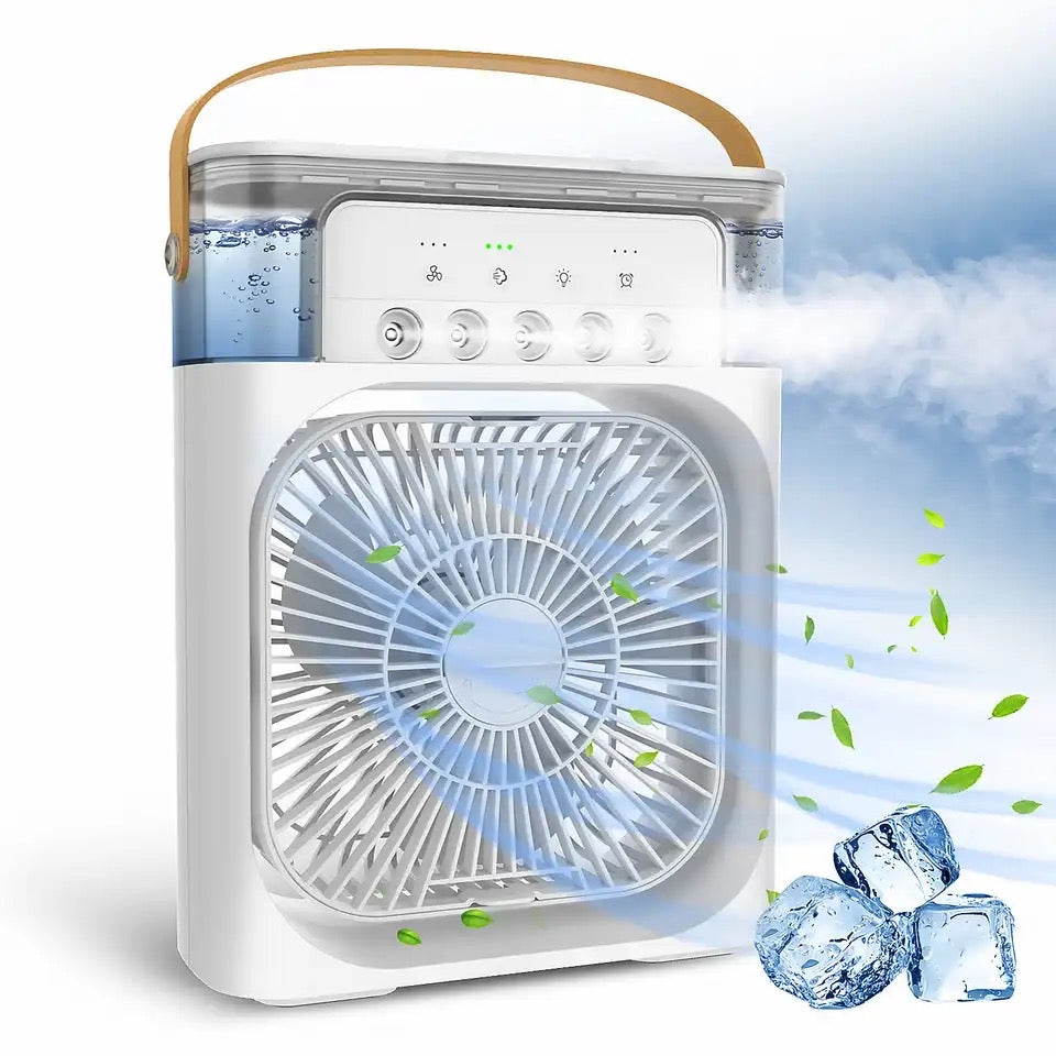 VENTILADOR PORTÁTIL CON HUMIFICADOR