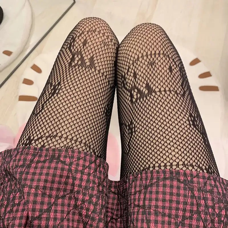 PANTYS MALLA NEGRA - SANRIO