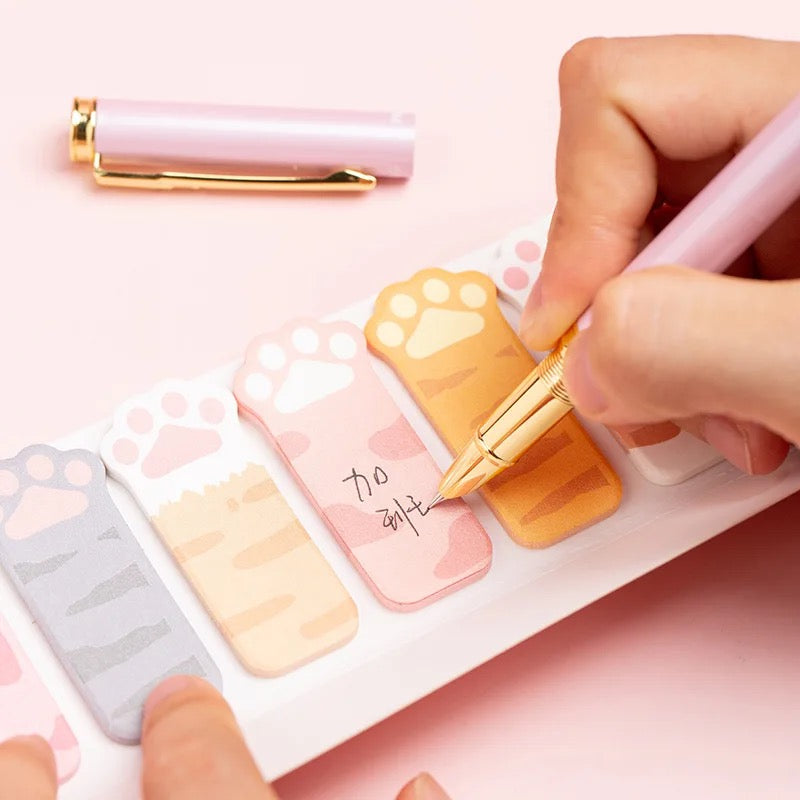 NOTAS ADHESIVAS ÍNDICE GARRA DE GATITO