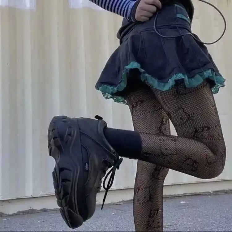 PANTYS MALLA NEGRA - SANRIO
