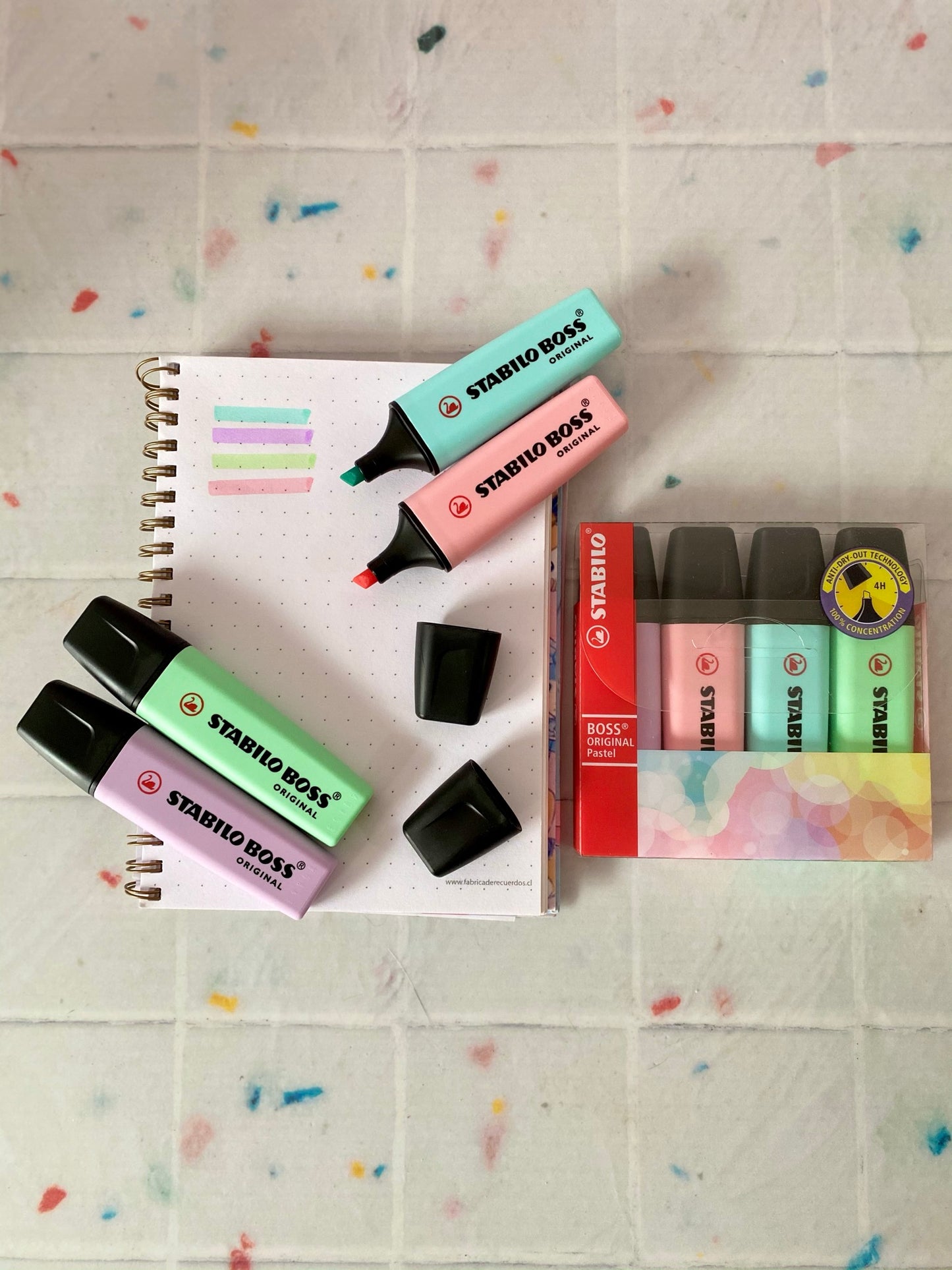 Destacador Stabilo Boss Blister 4pcs