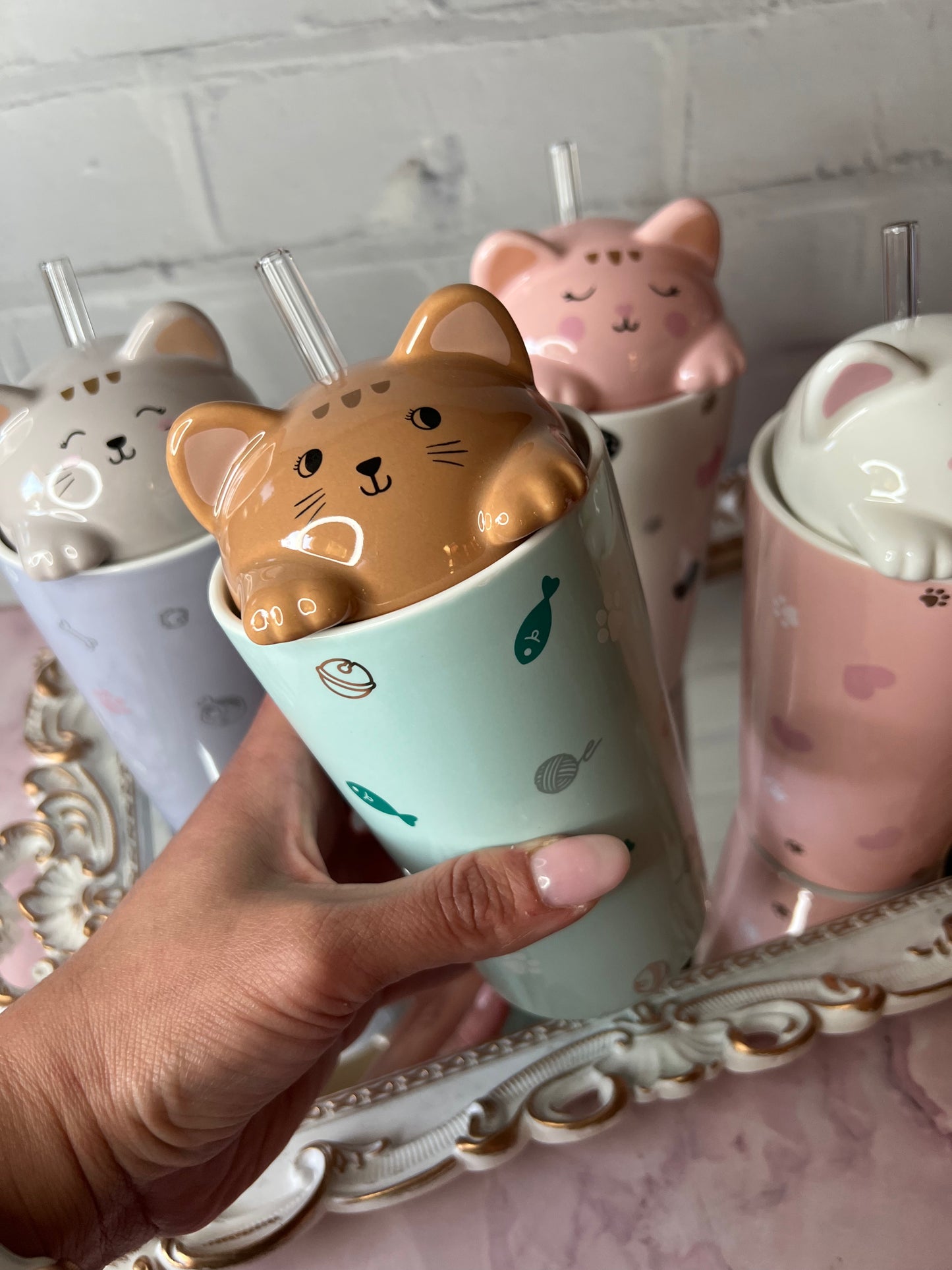 Taza Cerámica Gatito