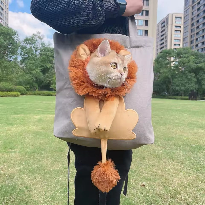 BOLSO DE LONA TRANSPORTE DE GATO