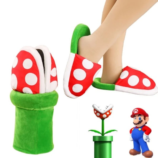 PANTUFLAS CARNIVORA MARIO BROS