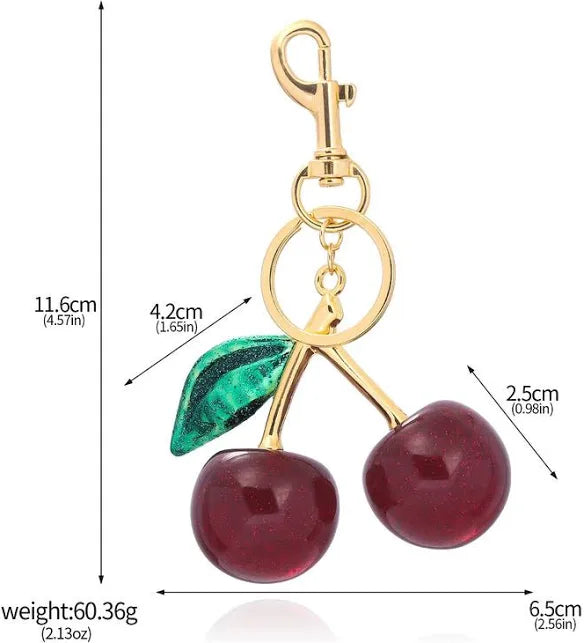 LLAVERO COLGANTE CEREZAS