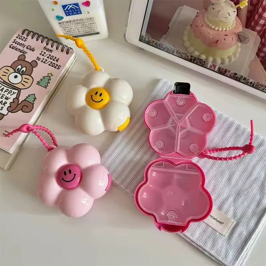 CAJA DE MEDICAMENTOS FLOR PORTÁTIL