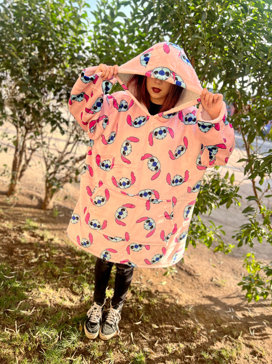 HOODIE ROSA STITCH
